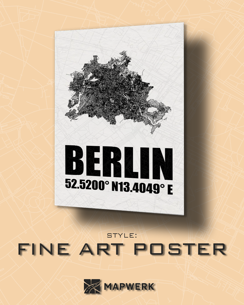 MAPWERK | Custom city Print