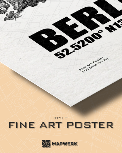 MAPWERK | Custom city Print